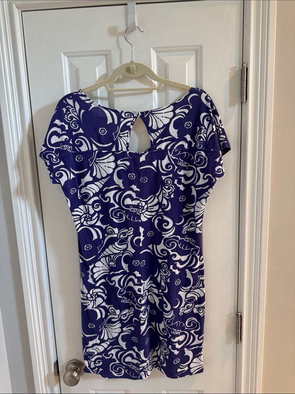 Lilly Pulitzer Daniella Dress Seahorse Seashell Pattern Resort Travel - Picture 6 of 10